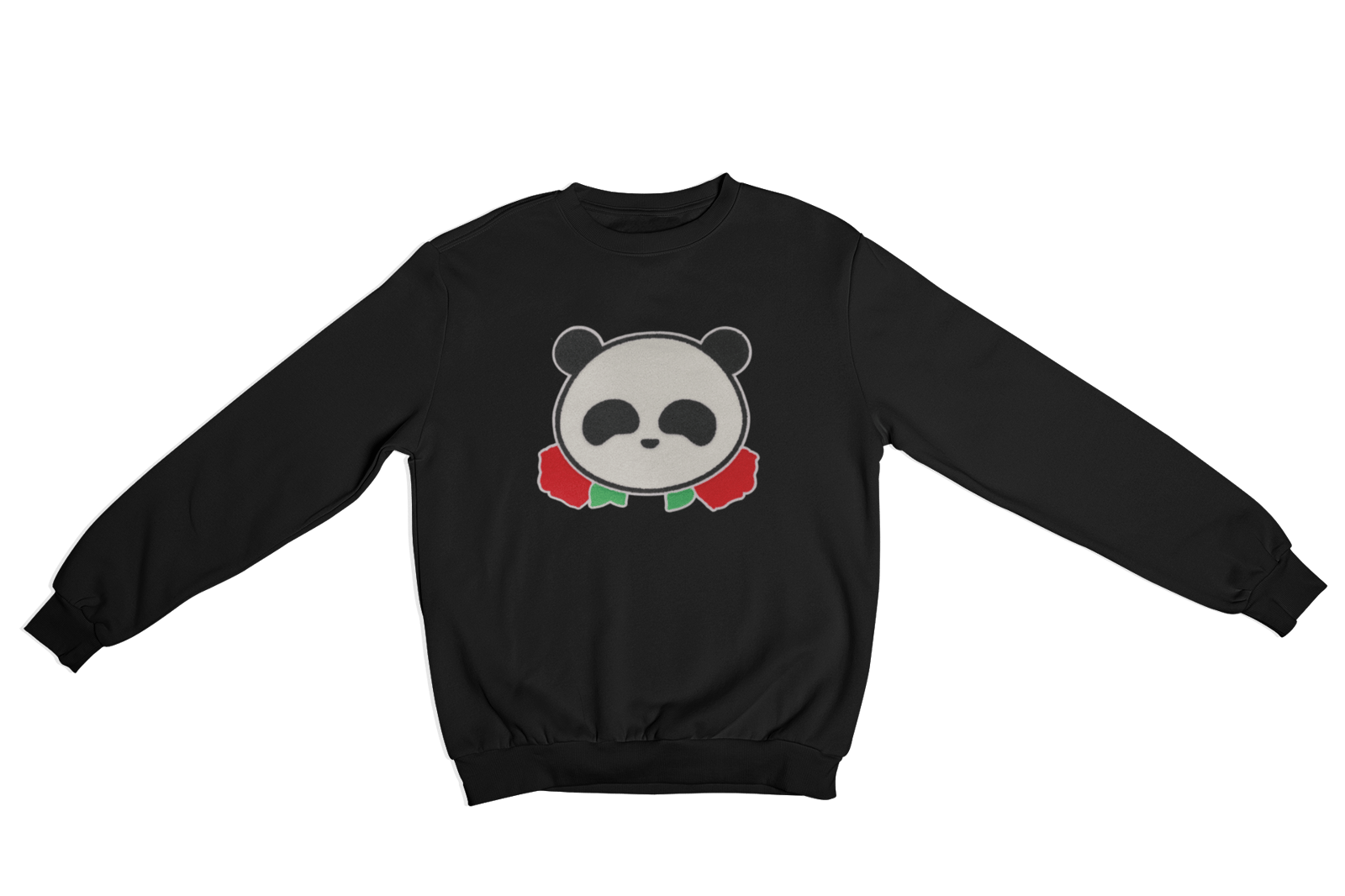 Panda Bear Rose Hoodie Sweatshirt Panda Life Apparel